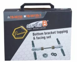 Super B TB-98150 Kit De Surfaçage/taraudage De Pédalier -Outils-Pignon Soldes 4712765143668SuperB TB 98150TretlagerPlanfraese GewindeschneiderSet 3