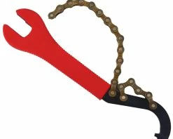 Radon Fouet à Chaîne Universel Avec Clé à Pédale 15/16mm & Clé à Crochet